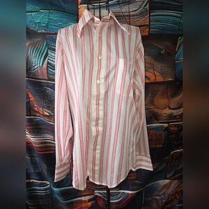 Manhattan Noyveau Knits Men's Pink Striped Shirt 15 - 35 (M2)
